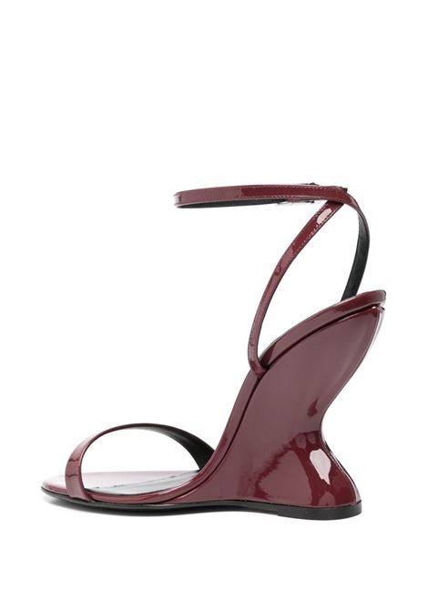 Sandali con zeppa 105mm in bordeaux Magda butrym - donna MAGDA BUTRYM | 510425BRD